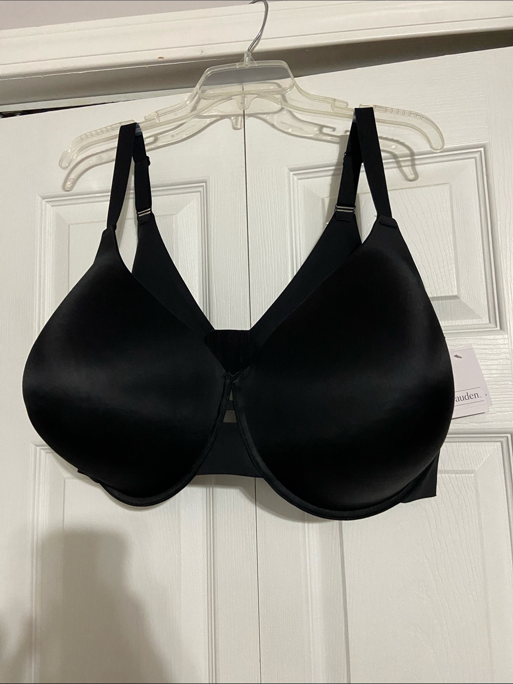 Auden Smooth Black Full-Coverage T-Shirt Bra 48DDD